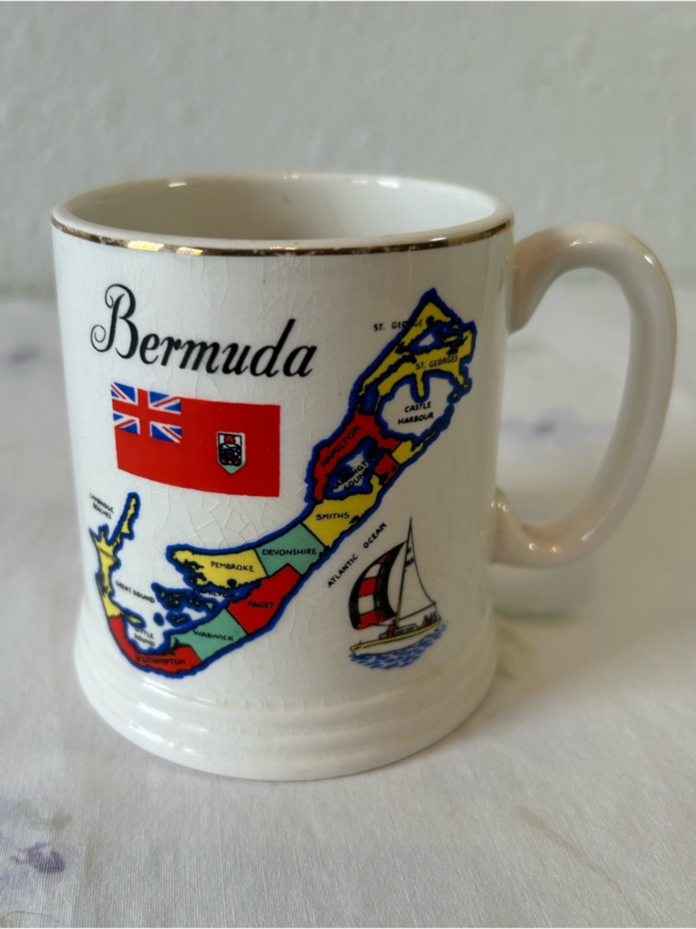 Vintage Travel Lord Nelson Pottery Bermuda Mug